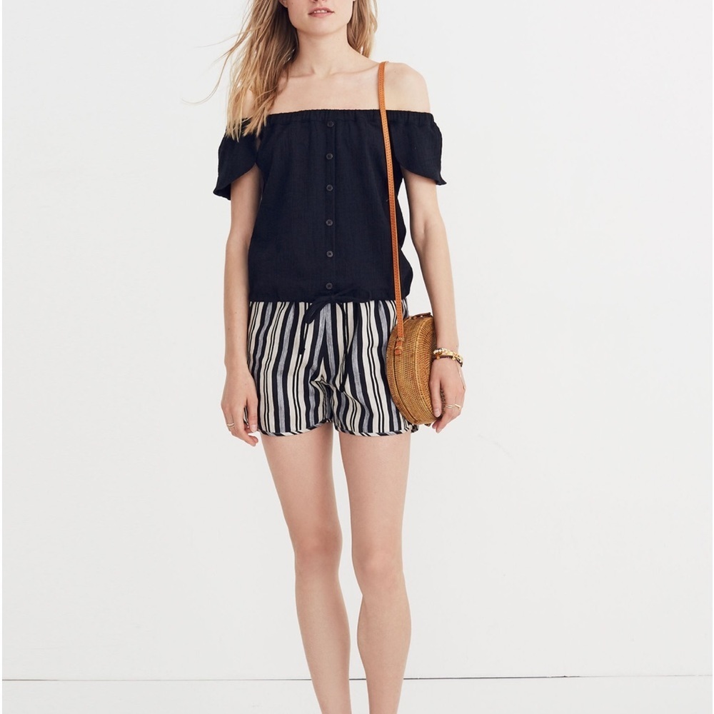 Madewell Texture & Thread Off-the-Shoulder Top